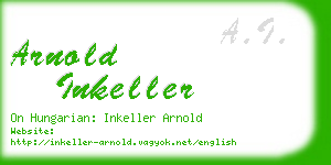 arnold inkeller business card